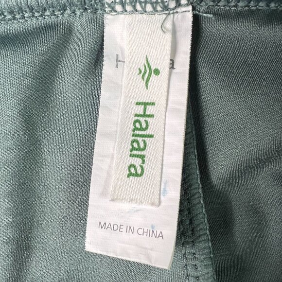 Halara Flex Pants Women's 29x30* High Waisted Straight Green Stretch Work Tag M - Picture 7 of 16
